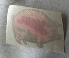 Vintage RARE 3M pig ham scratch n sniff sticker