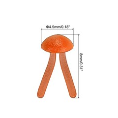 Brads for Paper Crafts, 150 Pcs Orange Metal Round Paper Fasteners, 8 mm
