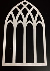 Tim Holtz Die Cuts * Cathedral Window * Set of 12 * Black or White Cardstock