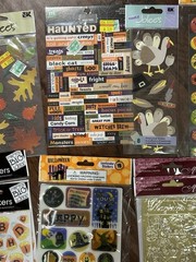 Large Lot Of Jolee’s Boutique Dimensional Halloween Pumpkins Fall Stickers