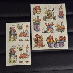 Vintage y2k Cottagecore Sticker Sheet mod Bundle Lot Bunny Garden Flower Birds