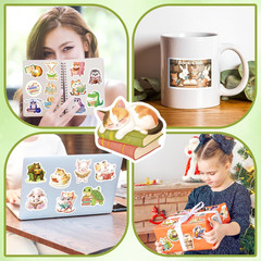 200 Pcs Animal Reading Stickers, 100 Unique Designs for Journals and Decor