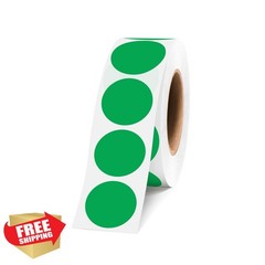WANSTE 500pcs 3/4″ Green Dot Stickers Color Coding Labels