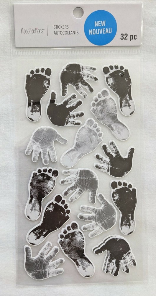 Baby Handprints & Footprints Scrapbooking Stickers by Recollections