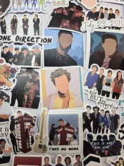 50pc One Direction 1D Stickers Full Color Decals HARRY STYLES