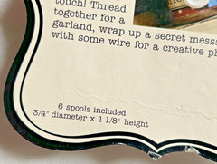 Jenni Bowlin Vintage Style Wooden Antique Thread Spools for Crafting Set of 6