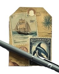 Nautical Themed Journal Tags Scrapbooks Collage