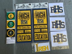 Rosemount High School Irish Stickers Decals Assorted School Spirit Designs