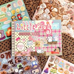 Japanese Kawaii Sticker , 30 Sheets, 800 Pieces, INS Style Cute Cartoon Animals,