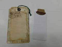 Junk Journal Add-Ons Handmade Tags Card Envelope File Clipboard Ephemera Set 4
