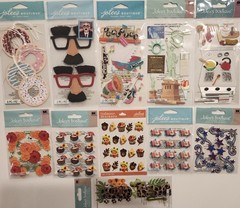 JOLEE’S BOUTIQUE Momenta Lot of 31 Packs Dimensional Scrapbooking Stickers
