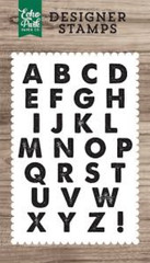 Echo Park Designer Clear Rubber Cling Stamps NIXON ALPHABET