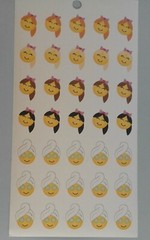 Happy Planner 35 Emoji Girl smiley Stickers MAMBI 279007