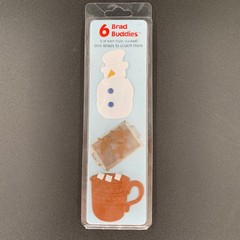 Brad Buddies Hot Off the Press Frosty Winter Scrapbooking Embellishments Metal