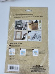 Crafter’s Square Paper Crafts Rub-On Transfers Stickers Birthday Fun