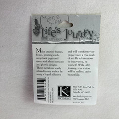 Life’s Journey K & Co. Metal Embellishments Silver Oval & Round Frame Ups