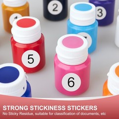 1 Inch Number Stickers, Number 44 Sticker Numbers Labels Self Adhesive, Black
