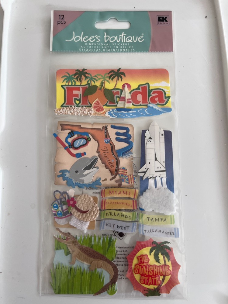 Jolee’s Dimensional Stickers – Travel Europe Mexico Vacation Cruise – You Choose