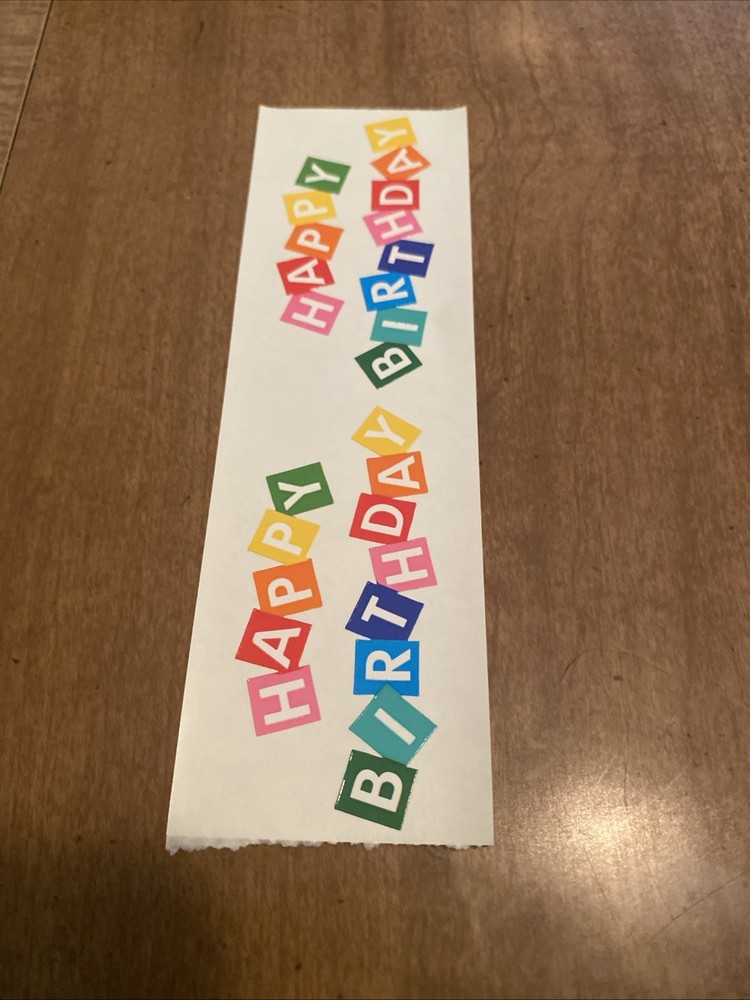 Mrs. Grossman’s Multicolor Happy Birthday Stickers Scrapbooking Occasions