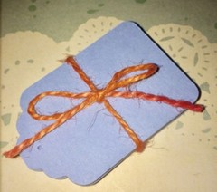 28 Hand Punched Pastel Blue Gift Tags, Scrap Book, Crafts, etc.