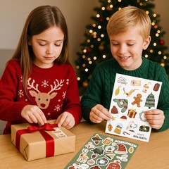 Fun Christmas Stickers for Kids – Large Set of 400 Holiday Stickers for