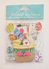 Jolee’s Easter Basket With Bunny Chick & Eggs Scrapbooking Stickers