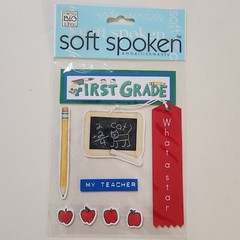 NEW Scrapbook SCHOOL Themed Stickers Charms Words Tags Shaker Box Rub-ons -G