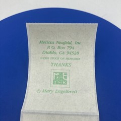 2 Vtg Mary Engelbreit Stickers Stuck On Memories Get Well Now Girl 1992 ME Ink