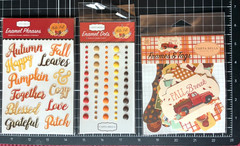 Carta Bella HELLO FALL Enamel Words & Dots and FALL BREAK Frames & Tags LOT