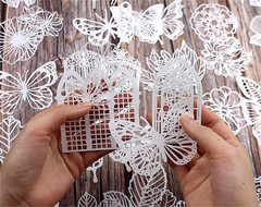 Vintage Scrapbook Embellishments Paper Cutout Lace for Scrapbooking Supplies, 40