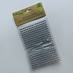 1 Sheet of 315 Clear Jewel GEMSTONE STICKERS Crafter’s Square