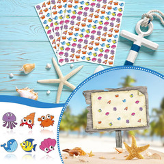3000 Pcs Fish Stickers for Shark Ocean Sea Life DIY Decor
