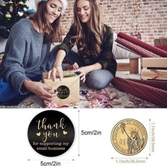 Thank You For Supporting My Small Business 2 Inch Self Adhesive 500 Label Roll
