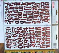 TINSEL Glossy Foil – RED CHERRY Chipboard 25-44mm High & 10-30mm Wide L2RM