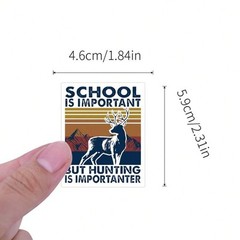 50 PCS Hunting Stickers Outdoor Adventure Wild Travel Stickers Waterproof Vinyl