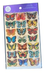 Punch Studio Butterfly Stickers 2 Sheets Of 21 Each