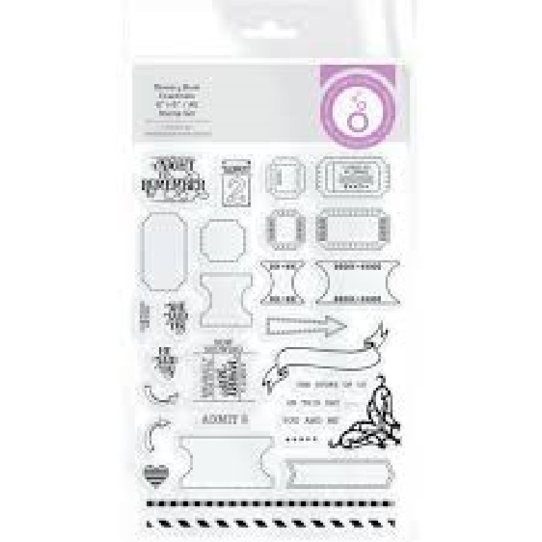 Tonic Studios – Acrylic Stamp – MEMORY BOOK ESSENTIALS 6 X 8 STAMP SET A5