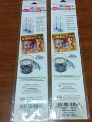 Stampendous WILD ROSE GOLD Peel N Stick Stickers Lot of 2 NIP