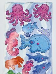 Retired 2000 Stamping Station Under the Sea Stickers 5.5×12 inch Ocean Aquarium