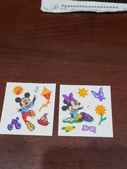 2 vintage Sandylion Baby Mickey Minnie fuzzy mods