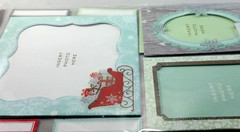 Martha Stewart Christmas Snowflake Frame Stickers Santa Sleigh Gifts 7pc