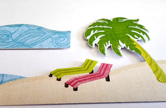 Recollections Beach Sailboat Cardstock Stickers Scrapbooking Ocean Border 4pc