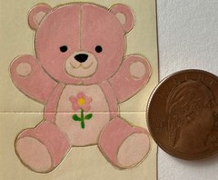 TEDDYBEAR Stickers(3pc)Stuffed Animal•Toys•Children•Bows •Kids•Card Making•