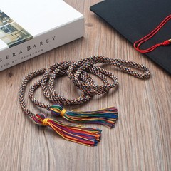 Rainbow Graduation Cord Rayon Braided 2026 68 Inch Polyester Yarn Honor