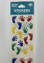 New Frances Meyer Baby Footprints and Handprints 64 Stickers Scrapbook Journal