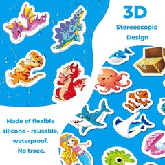 6Pack Reusable Sticker Books for Toddlers 1-3 2-4, Jelly Sticker Books for Ki…