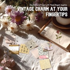 450 PCS Vintage Scrapbook Supplies Junk Journal Supplies, Scrapbook Supplies