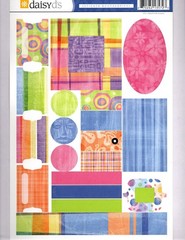 Daisy D’s SIDEWALK CHALK ACCESSORIES CARDSTOCK STICKER SHEET scrapbooking crafts