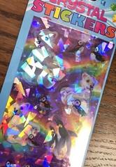 A Lisa Frank Polar Bears Puffins Penguins Crystal Stickers NIP Sealed P657