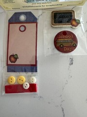 School Days Scrapbooking Kit Supplies – Paper Stickers Embellishments Charms